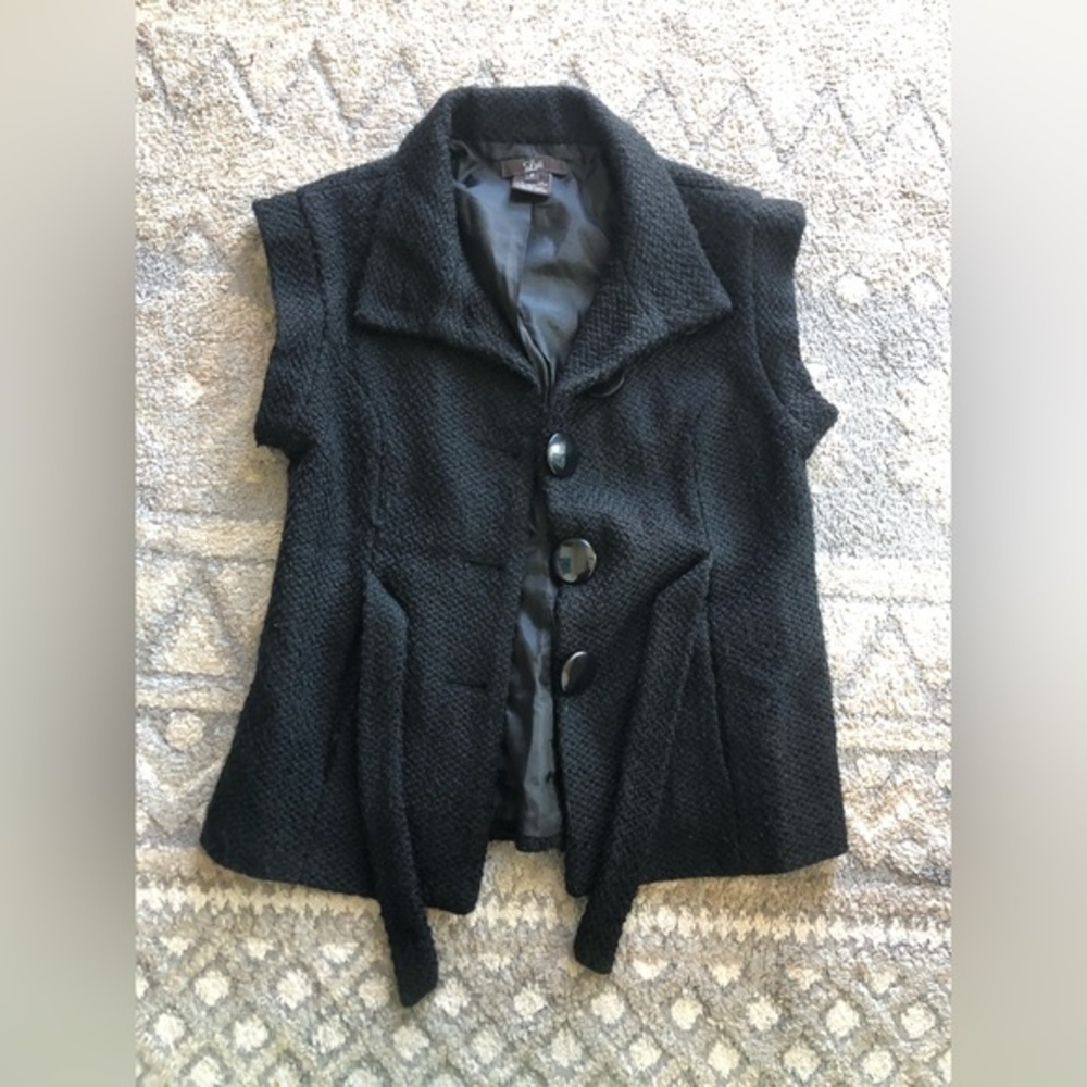 Luii sleeveless jacket tweed